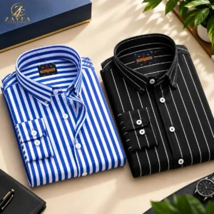 2 Pcs Combo Premium Full Sleeve Cotton Shirt