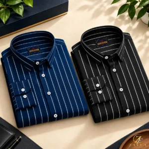 2 Pcs Combo Premium Full Sleeve Cotton Shirt